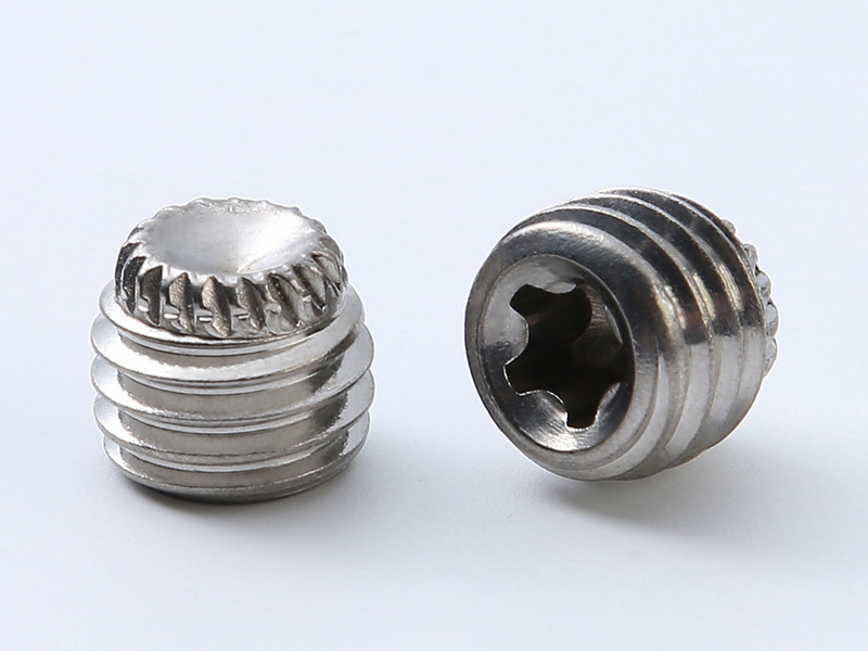 凹端紧定尾部滚花螺钉